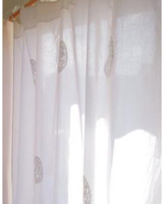 Hand Embroidered Chikan Curtain
