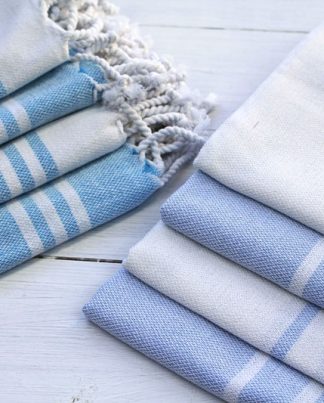 Turkish Towel - Blue & White