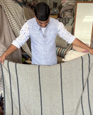 Image: Cotton waistcoat. Mens with nehru collar.
